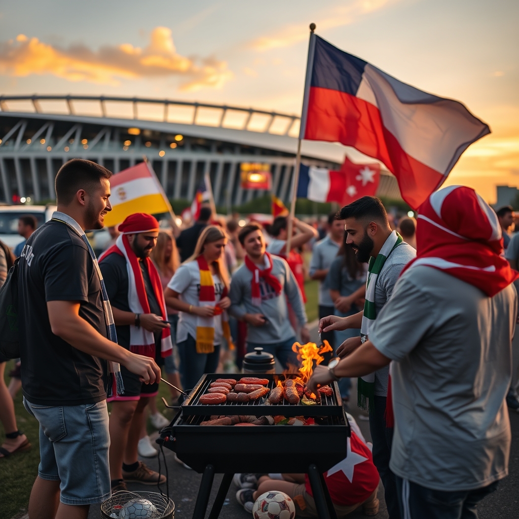 NRG tailgate before a match